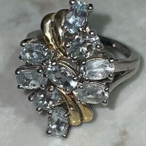 2.5𝚌𝚝 Platinum & Gold 𝙸𝚌𝚢 𝙱𝚛𝚊𝚣𝚒𝚕𝚒𝚊𝚗 𝙴𝚜𝚙í𝚛𝚒𝚝𝚘 𝚂𝚊𝚗𝚝𝚘 𝙰𝚚𝚞𝚊𝚖𝚊𝚛𝚒𝚗𝚎 𝚁𝚒𝚗𝚐